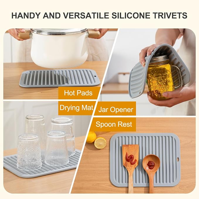 9"x12" Heat Resistant Silicone Trivets