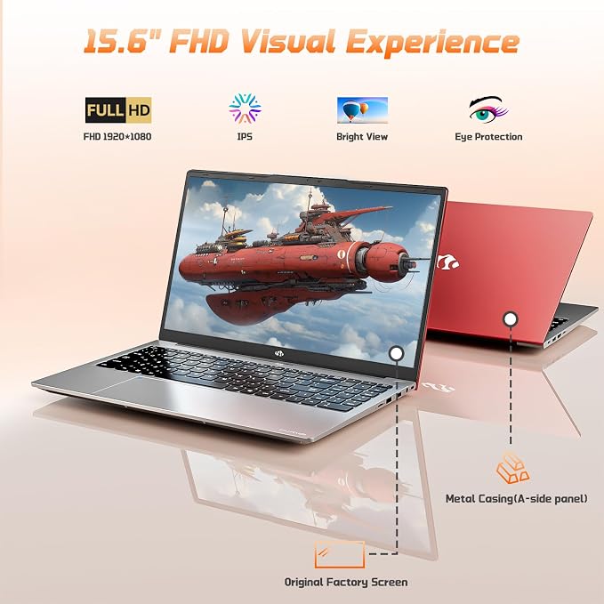 15.6" FHD IPS Student-Laptop Computer