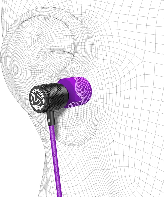 LUDOS Ultra Wired Earbuds in-Ear Headphones, 5 Years Warranty, Earphones