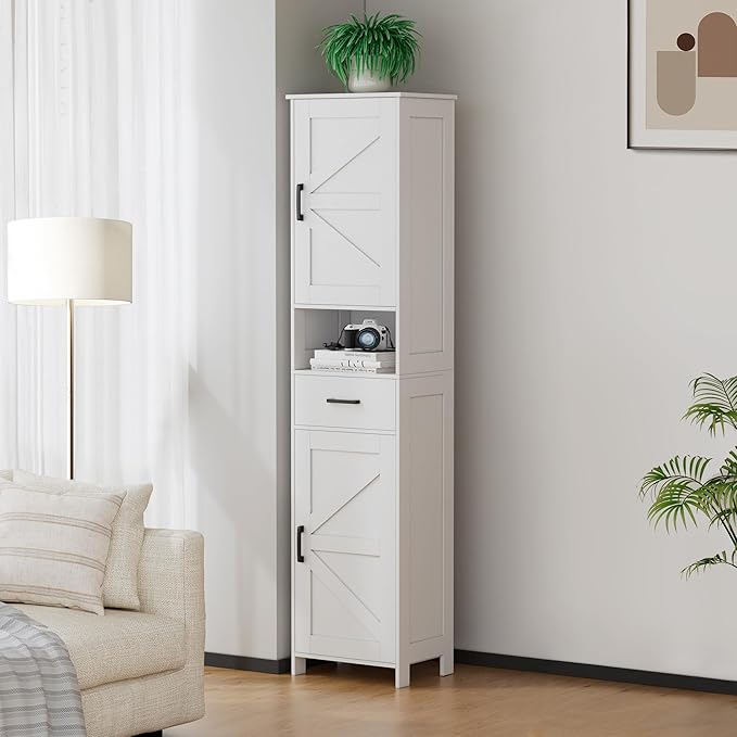 67" H Tall Bathroom Storage Cabinet