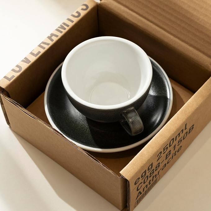 Loveramics Matt Cappuccino Cup, 8 oz Ceramic Latte Art Mug