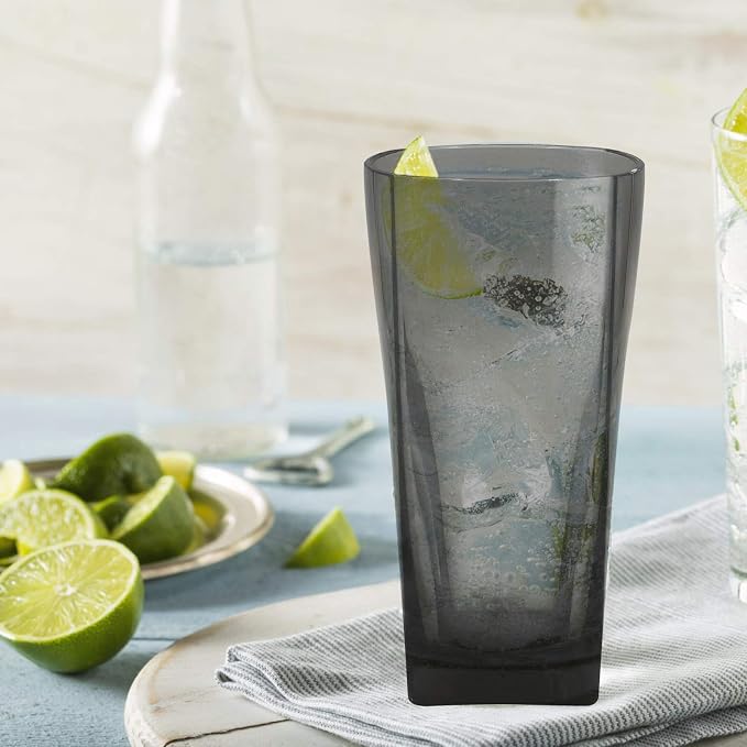Top-spring 12 Oz Reusable Plastic Water Tumbler 6pcs Grey BPA Free | Thickened