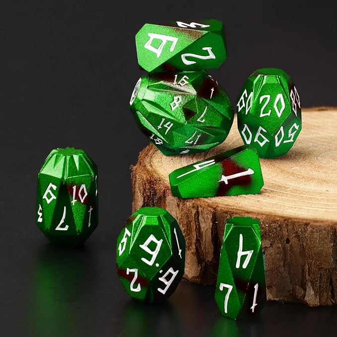 Metal DND Dice for Dungeons and Dragon, Metal Dice Set D and D