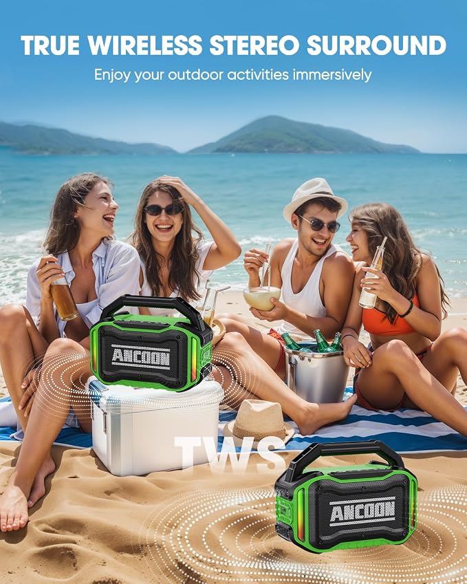Speakers Bluetooth Wireless: 80W Loud Speaker