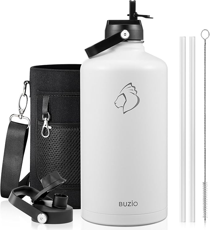 BUZIO 1 Gallon Water Bottle Insulated