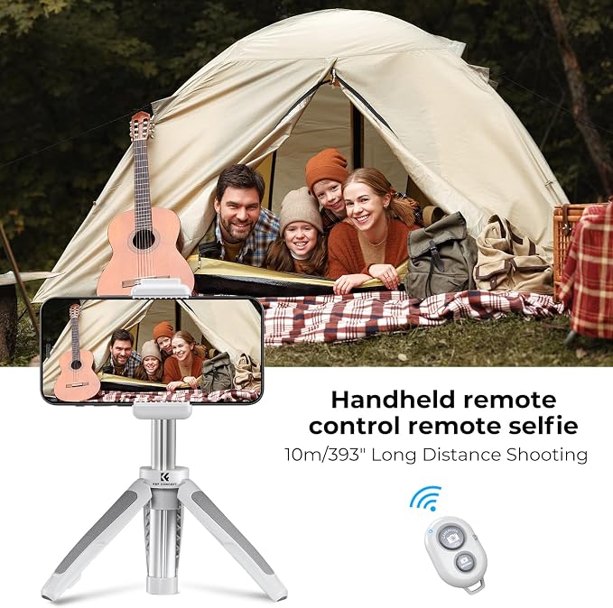 K&F Concept Selfie Stick Tripod, 360 Degree Rotation Mini Phone Stand
