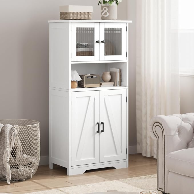 50" Tall Bathroom Cabinet
