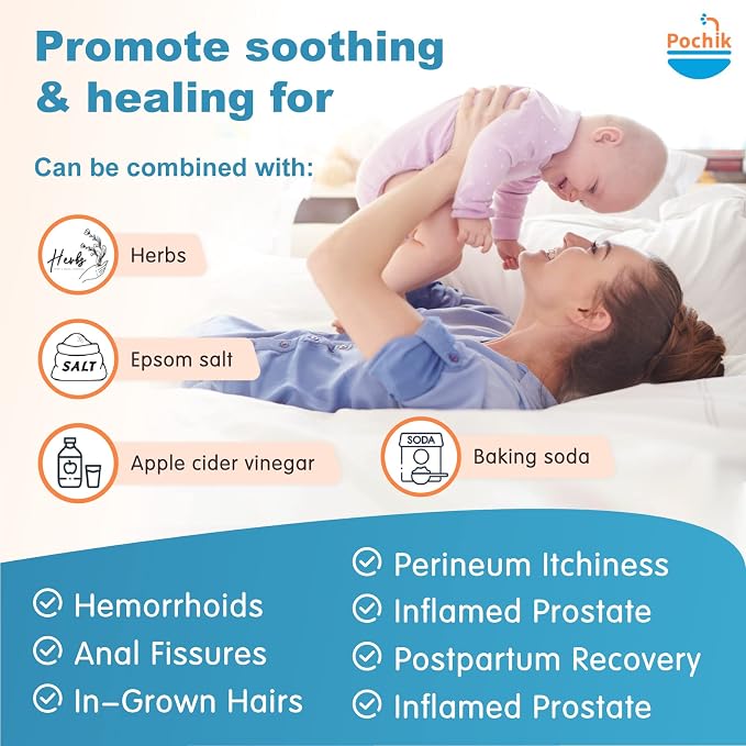 Sitz Bath for Toilet Seat Hemorrhoids and Postpartum Care