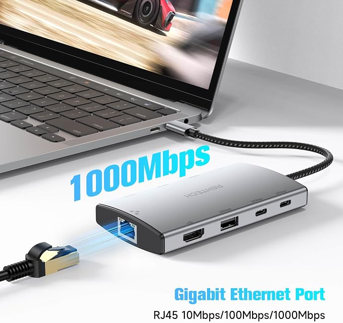 RSHTECH 9-in-1 USB C Hub Multiport Adapter