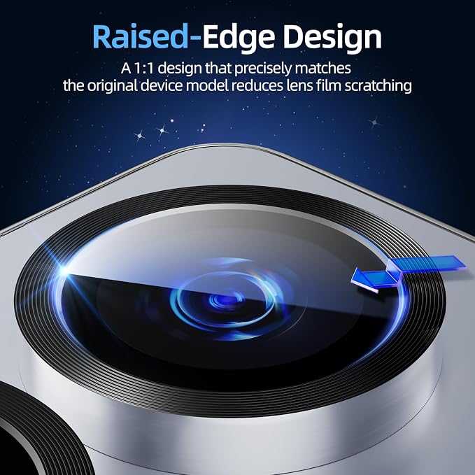 X-it Camera Lens Protector for Samsung S25 Plus, 9H Tempered Glass, Independent