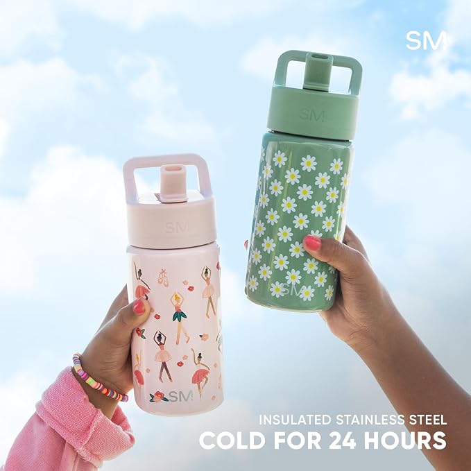 Simple Modern Personalized Kids Water Bottle | 14oz | Confetti | Insulated