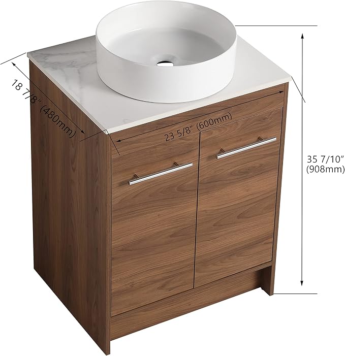 24 Inch Bathroom Vanity with Sink