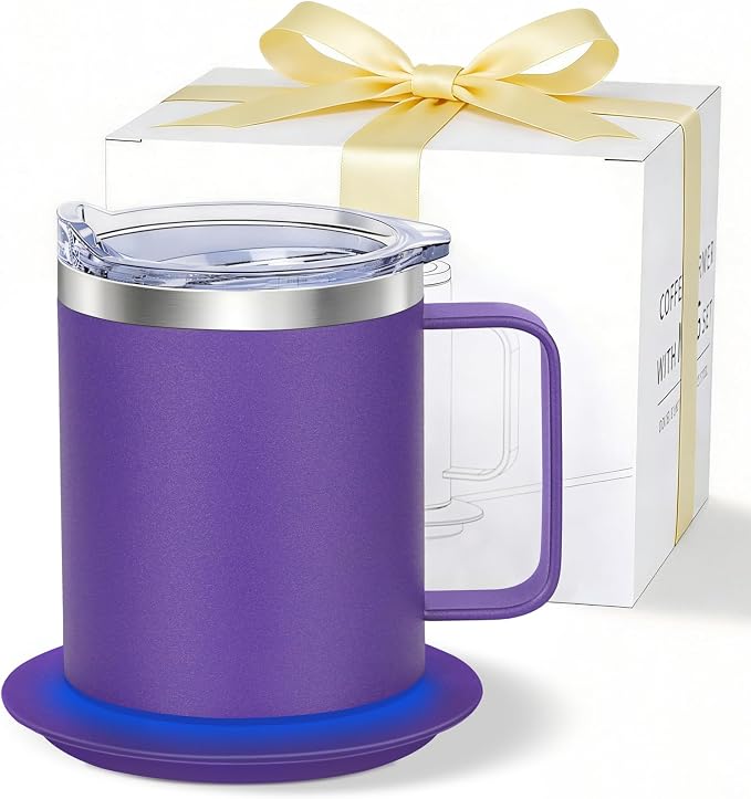 Coffee Warmer with Mug Set, Self Heating Coffee Mug with USB Powered, 131°F