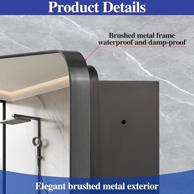 Bathroom Medicine Cabinet, Recessed & Surface Wall Cabinet