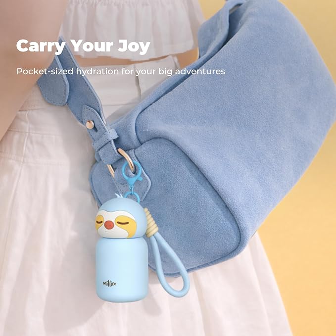 4.1oz Mini Insulated Water Bottle, Portable Coffee Cup, Small Travel Cup Vacuum