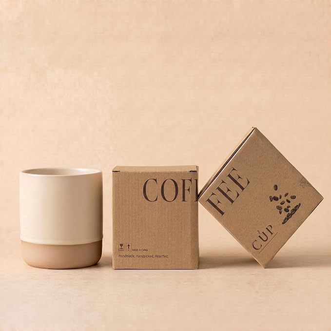 7oz 8oz Ceramic Mug Cups with DIY Canvas