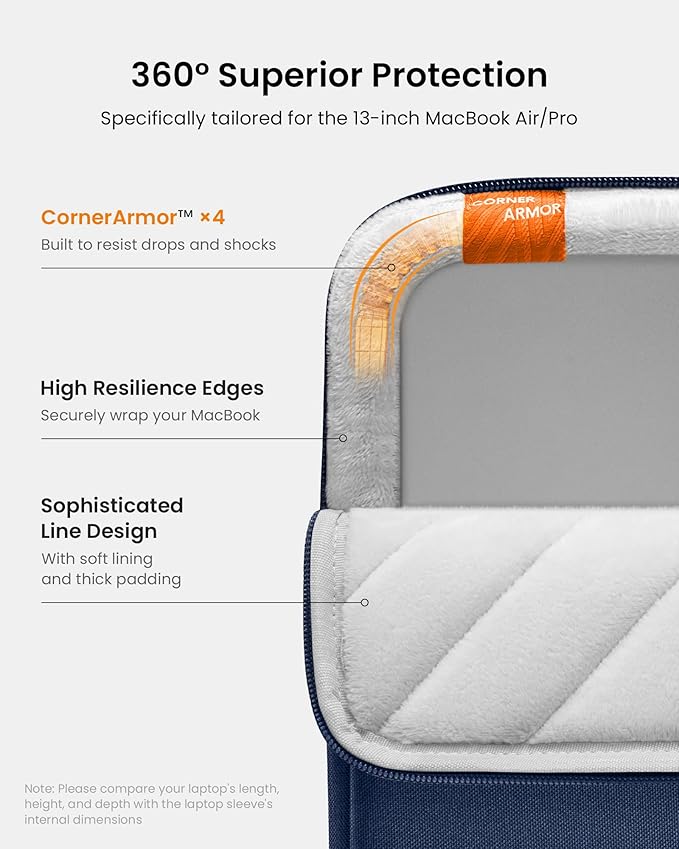 tomtoc 360 Protective Laptop Sleeve Set