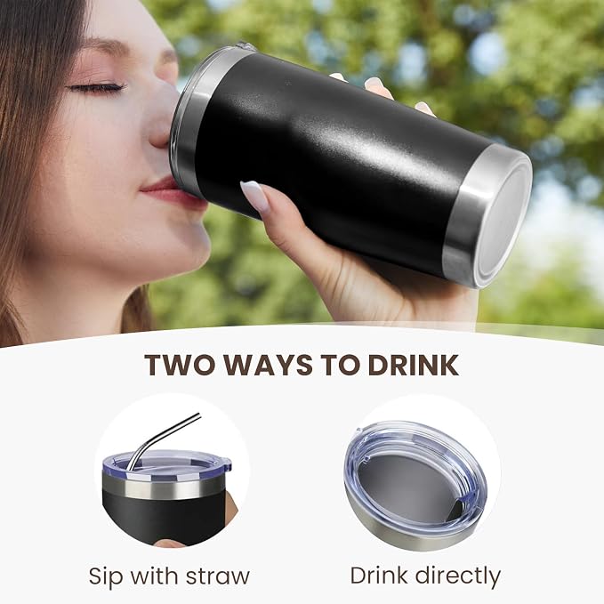 MEWAY 20oz Tumbler 4 Pack Double Wall Vacuum Insulated Travel Mug Bulk