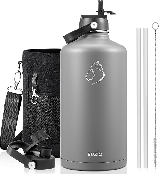 BUZIO 1 Gallon Water Bottle Insulated