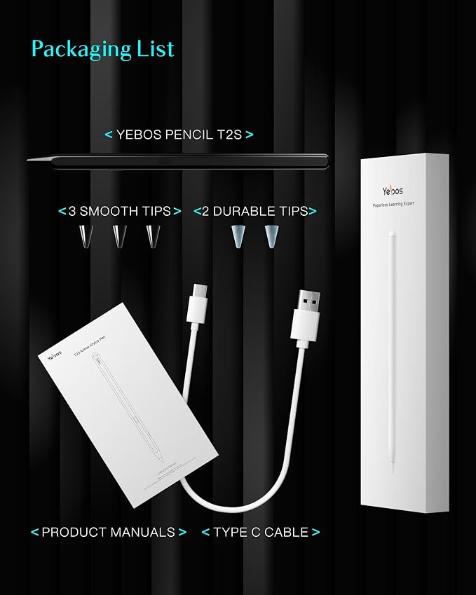 Stylus Pen for Apple iPad 11th&10th Generation, 3X Battery Life, USB-C Fast