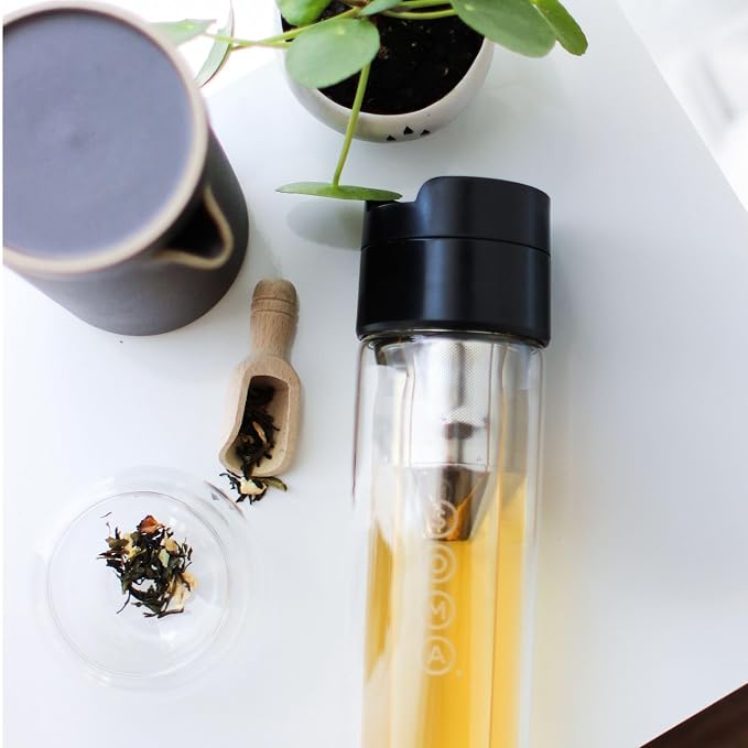 SOMA Double Wall Glass Tea and Coffee Cold Brew Bottle