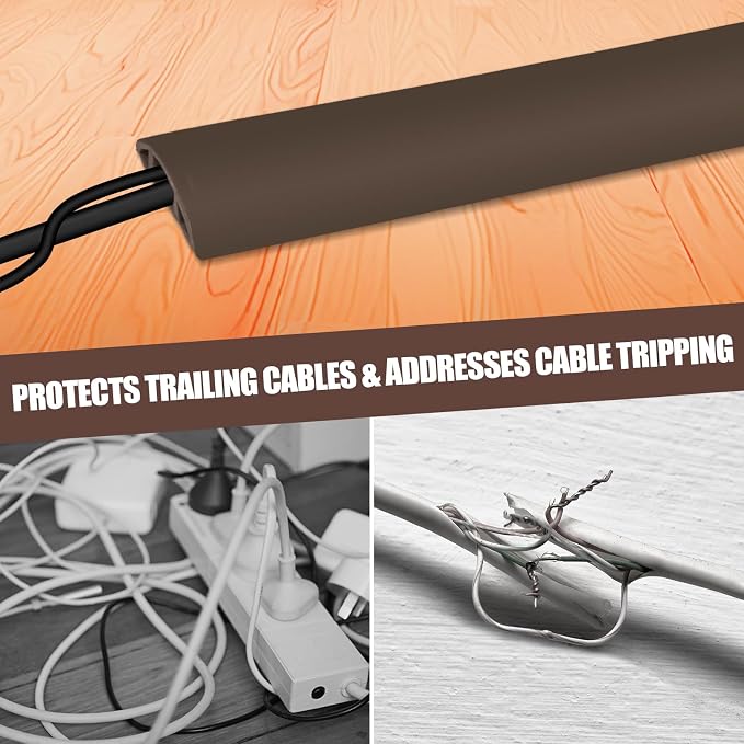 Floor Cord Cover Cable Cavity Self Adhesive Cord Hider Floor 10FT Floor Cable