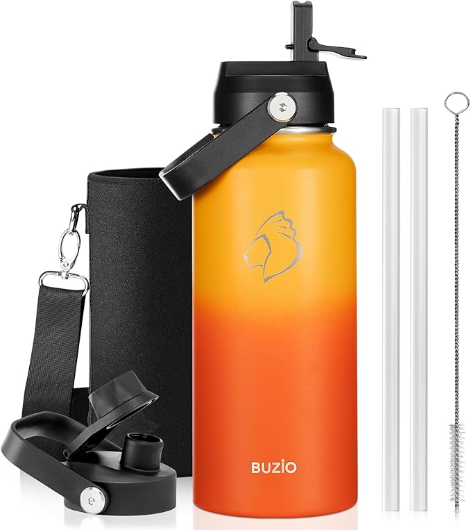 BUZIO Insulated Stainless Steel Water Bottle 32 oz