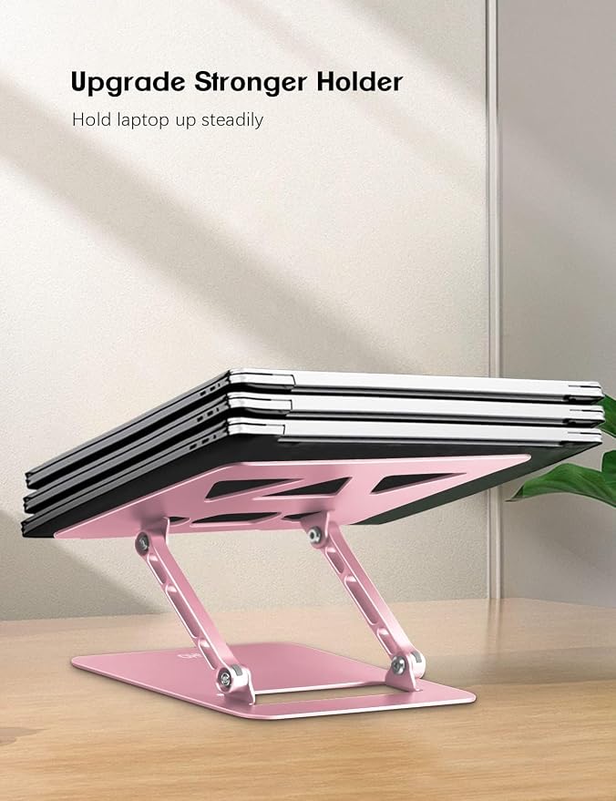Laptop Stand Holder, Adjustable Desk Laptop Riser, Foldable Notebook Computer