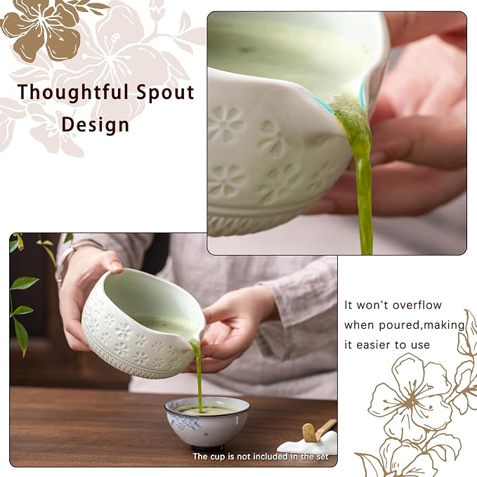 Buucup Matcha Whisk Set, Ceramic Matcha Kit