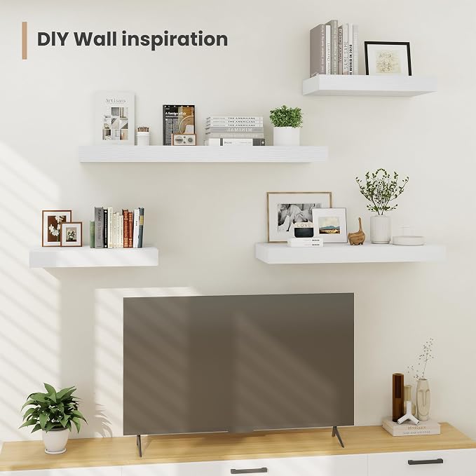 12" Deep Floating Shelves