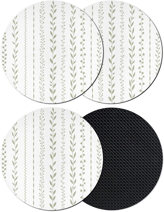 Spring Botanical Coasters Set of 4, Absorbent Coasters