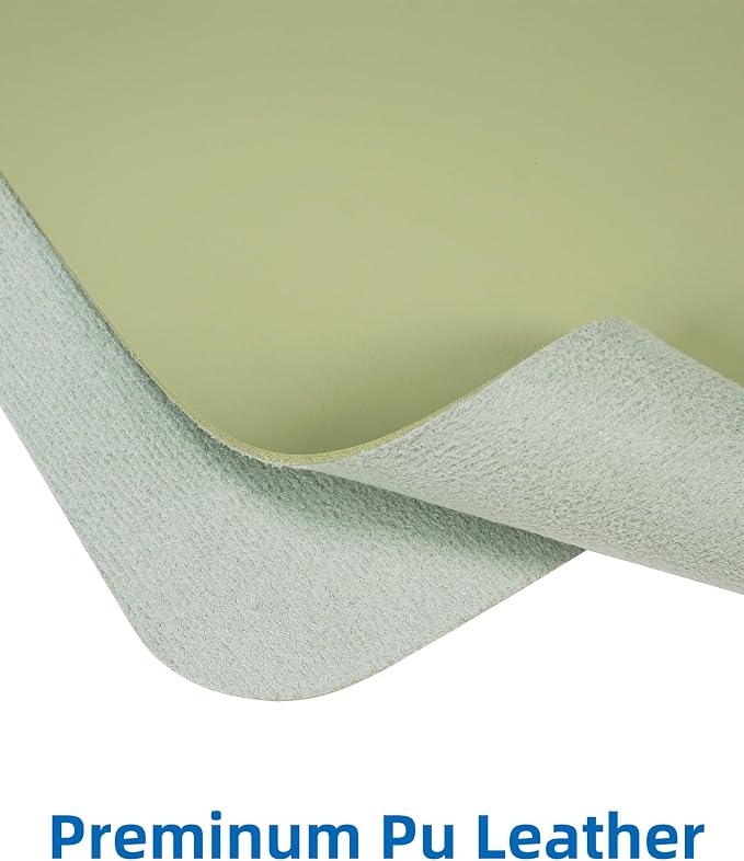 AFIING Leather Desk Pad Protector, Mouse Pad, Office Desk Mat, Non-Slip PU