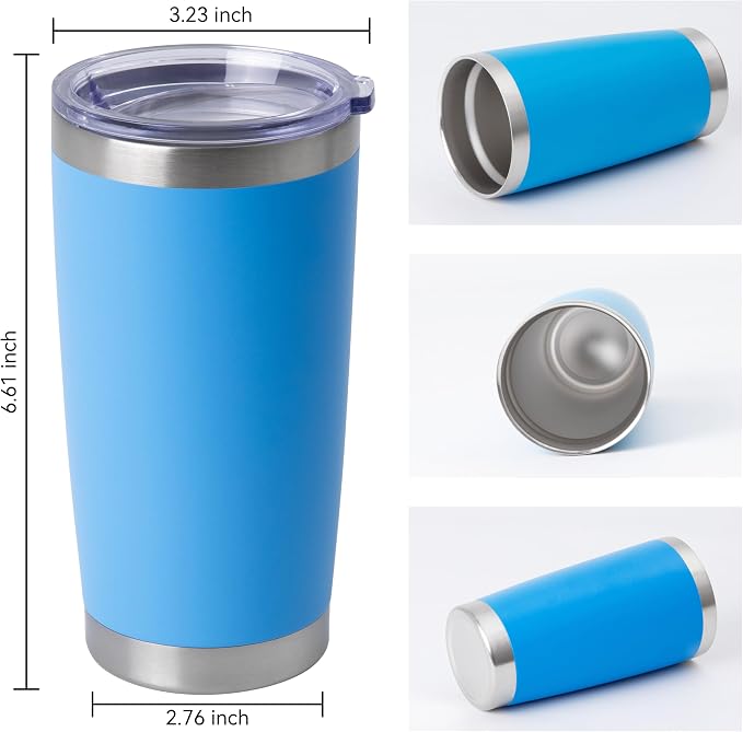 HASLE OUTFITTERS 20oz Stainless Steel Tumblers Bulk, Insulated Travel Cup