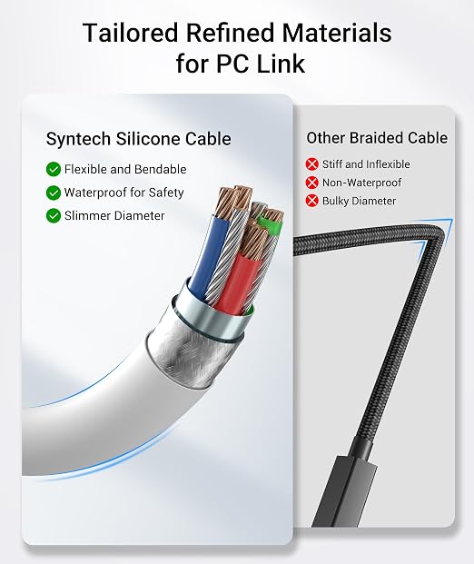 Syntech Link Cable with Charging 16FT Compatible with Oculus/Meta Quest 3S/3