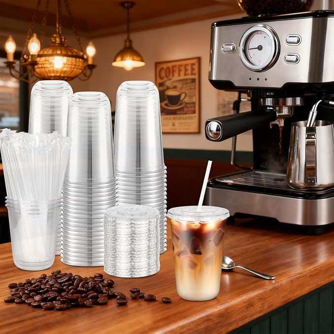 50 Pack 16 oz Plastic Cups
