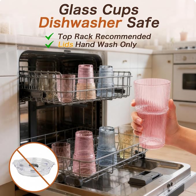 20oz Iced Coffee Cups with Lids