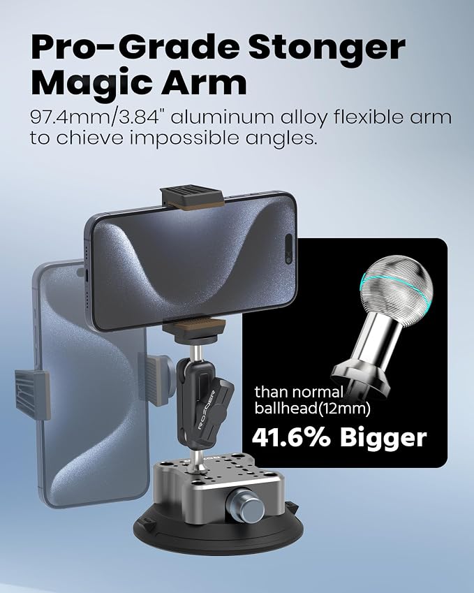 4.5" Suction Cup Camera Mount Universal Car Mount