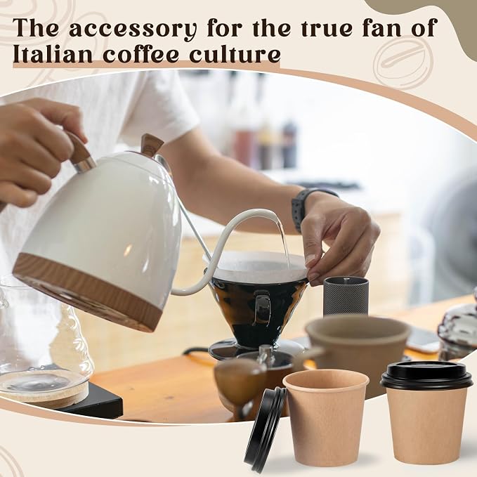 100 Sets 4 oz Disposable Espresso Cup