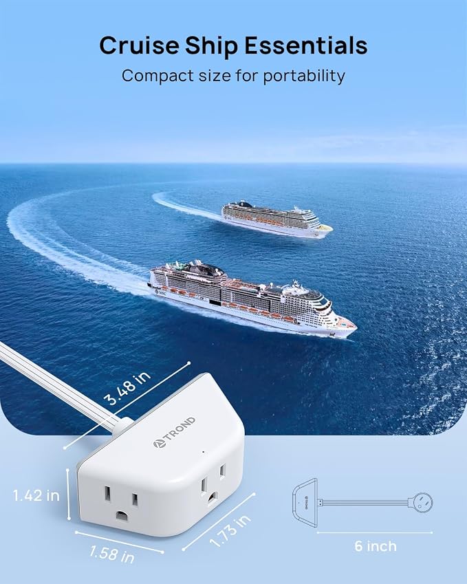TROND Flat Outlet Extender