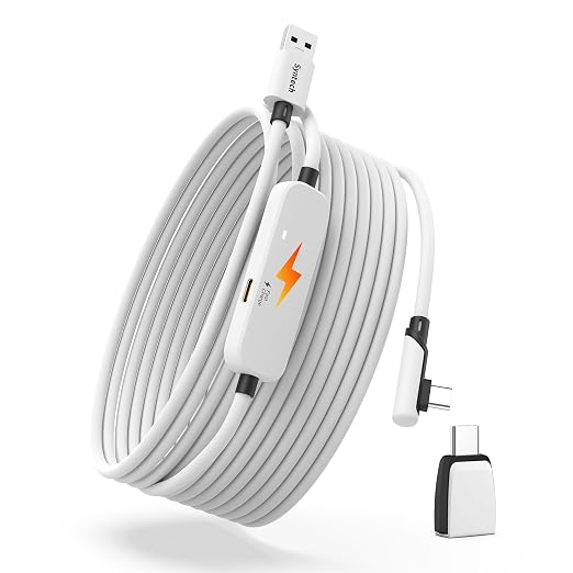 Syntech Link Cable with Charging 20FT Compatible with Oculus/Meta Quest 3S/3