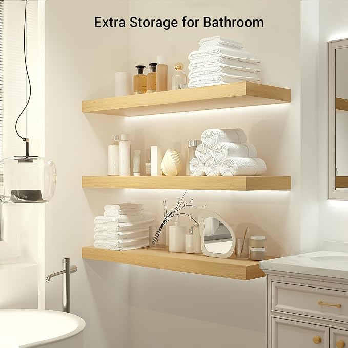 12" Deep Floating Shelves
