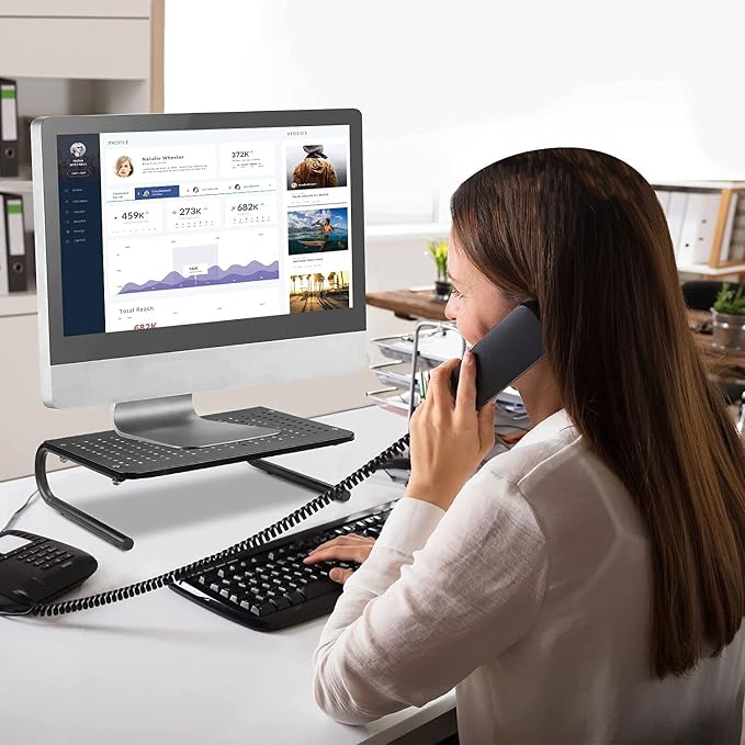 suptek Monitor Stand Riser for Computer, Notebook and All Flat Screen Display