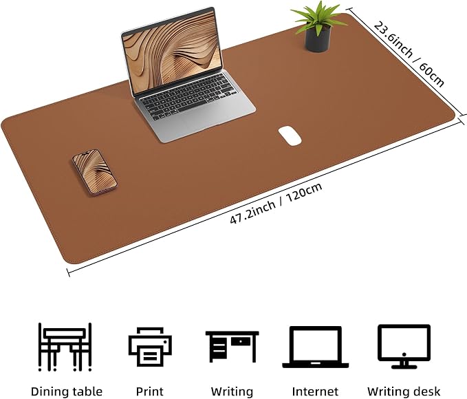 Leather Desk pad Protector, Large Desk mat