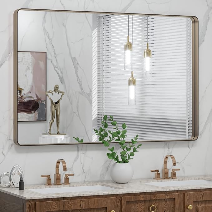 48”X30” Bronze Bathroom Mirrors
