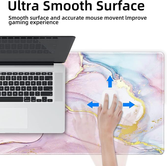 Galdas Gaming Mouse Pad Cool Flash Pattern XXL XL Large Mouse Pad Long Extended
