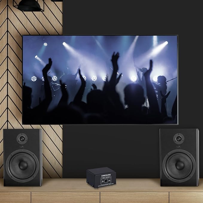 Audio Switcher 3.5mm 2 in 1 Out/1 in 2 Out A/B Switch Stereo Audio Splitter Box