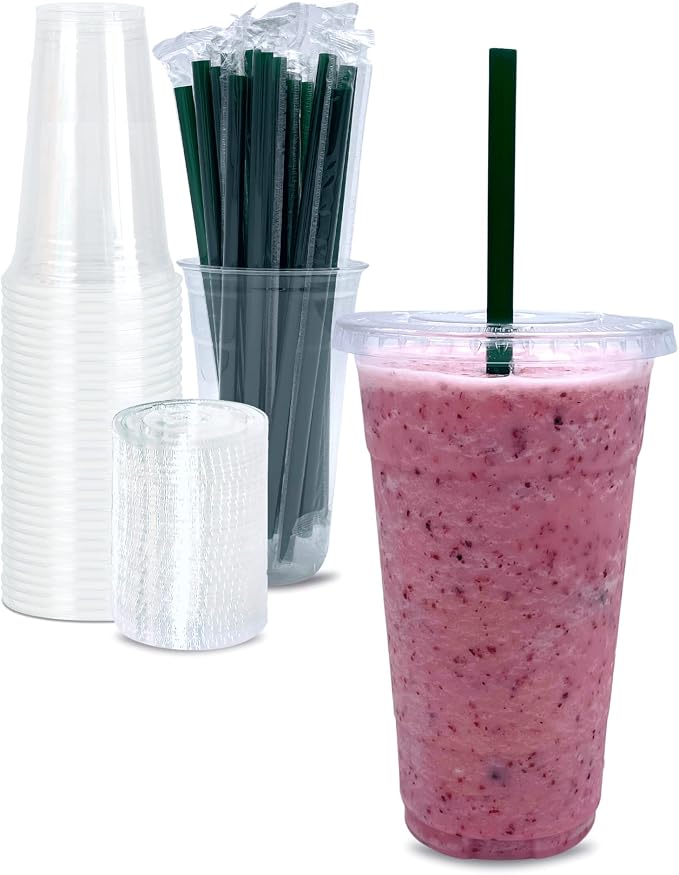 Cappatua 24 oz Clear Plastic Cups