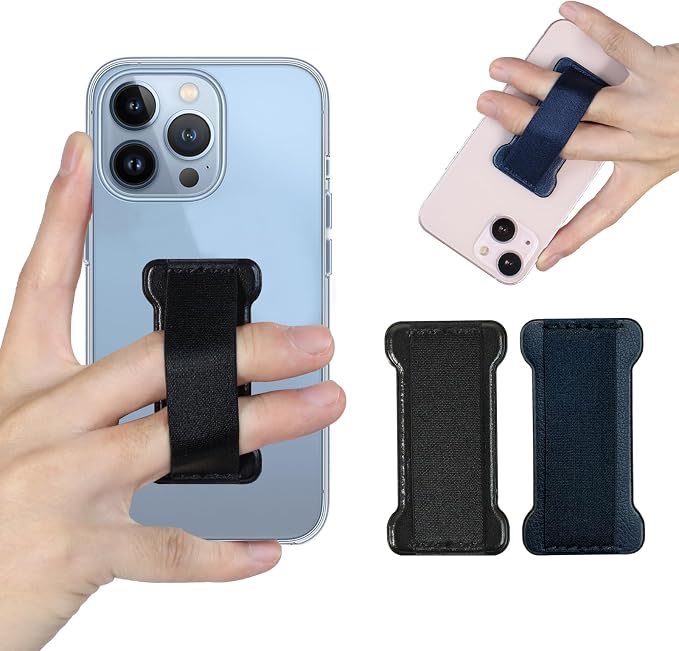 Phone Grip Holder for Hand, Universal Finger Strap Phone Holder, Finger Selfie