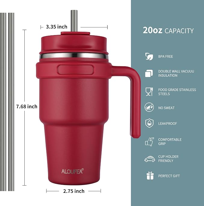 20 oz Insulated Travel Coffee Mug Tumbler