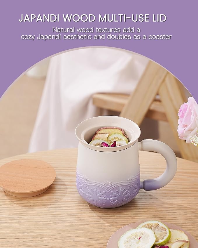 ZENS Tea Mug with Infuser and Lid